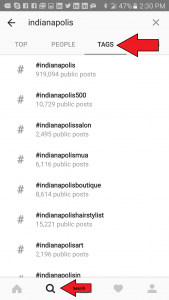 Instagram - Hashtag Search